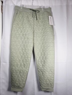Athleta NEW Solstice Apres Ski Quilted Jogger Pants Fern Green Women’s 16 $129